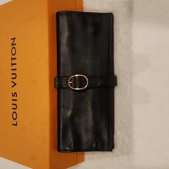 Livingstone London Accessories - Livingstone London Black Leather Jewelry Roll